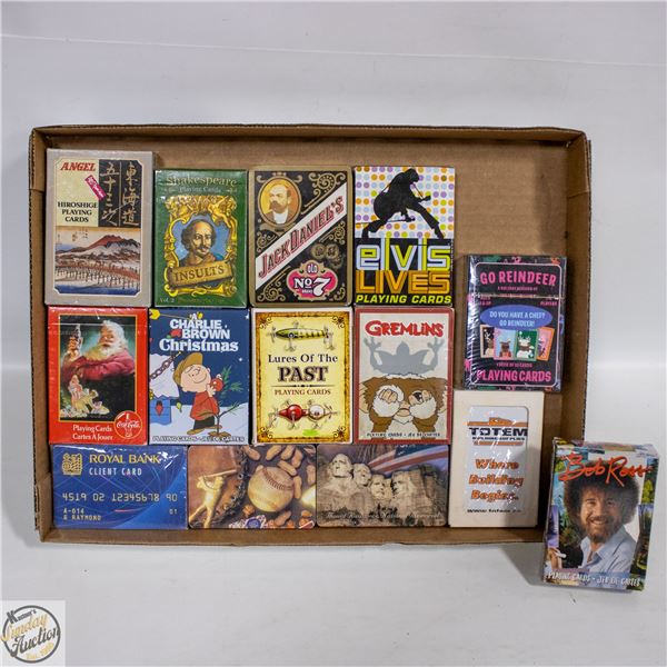ASSORTMENT LOT OF PLAYING CARD'S