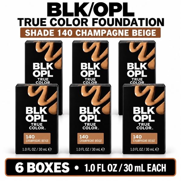 6 BLK/OPL FOUNDATION 140 CHAMPAGNE BEIGE 30ML