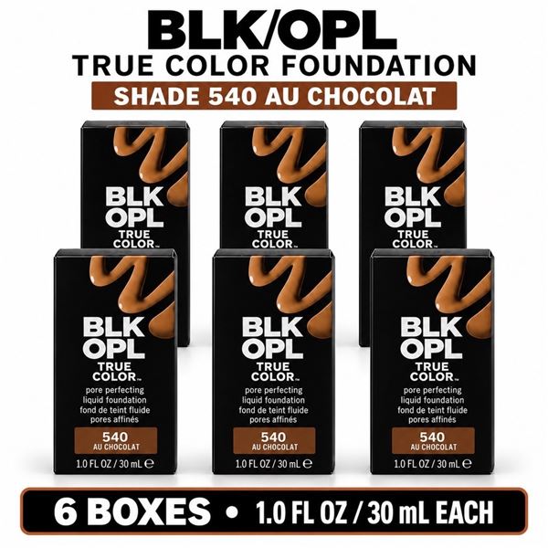 6 BLK/OPL TRUE COLOR FOUNDATION 540 AU CHOCOLAT