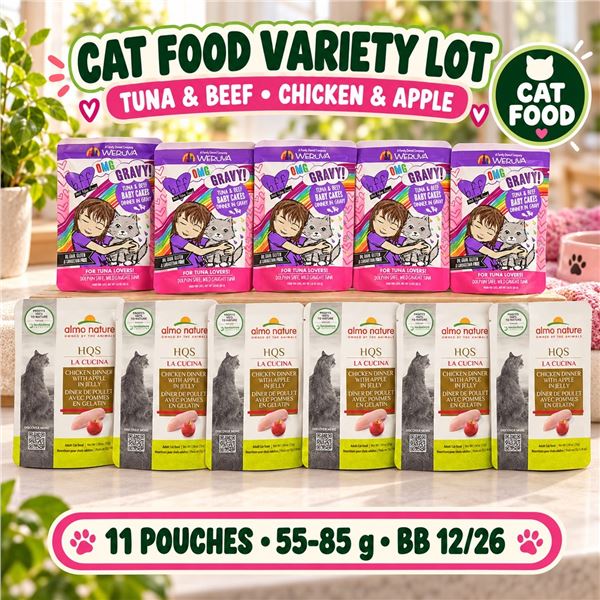 11 WERUVA & ALMO NATURE CAT POUCHES BB 12/26