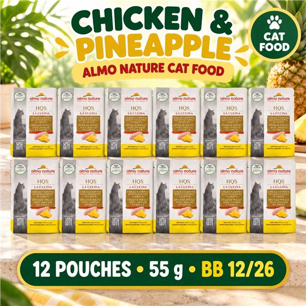 12 ALMO NATURE CHICKEN PINEAPPLE 55G BB 12/26