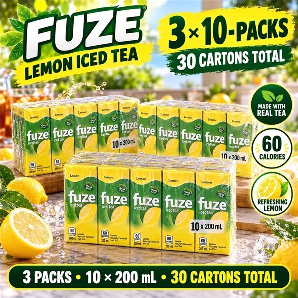 30-PACK FUZE LEMON ICED TEA BB 05/26