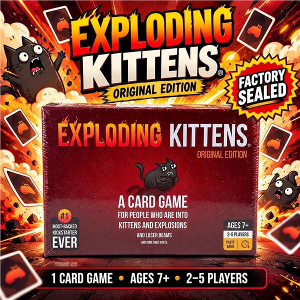 NEW EXPLODING KITTENS ORIGINAL CARD GAME