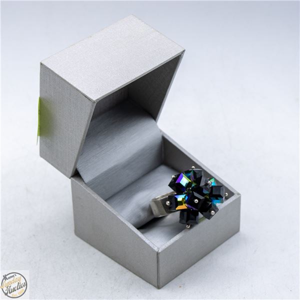 VINTAGE .925 SILVER BEJEWELED