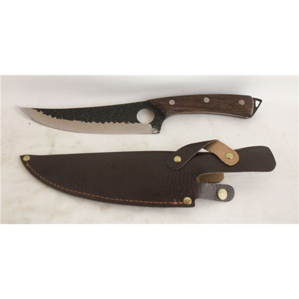 NEW VIKING STYLE FILLET BLACK STEEL KNIFE