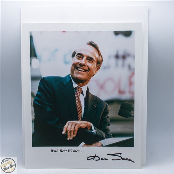 SIGNED PHOTO OF BOB DOLE U.S SENATOR