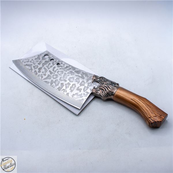 NEW DAMASCUS DESIGN HUNTING CLEAVER