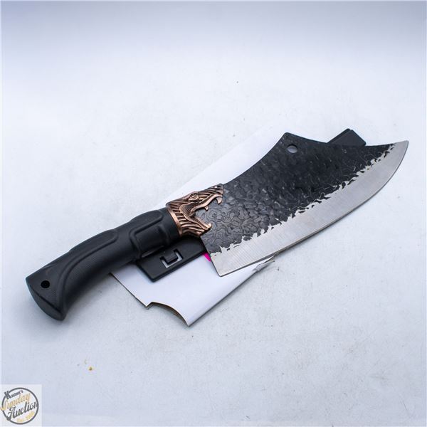 NEW DAMASCUS DESIGN HUNTING CLEAVER