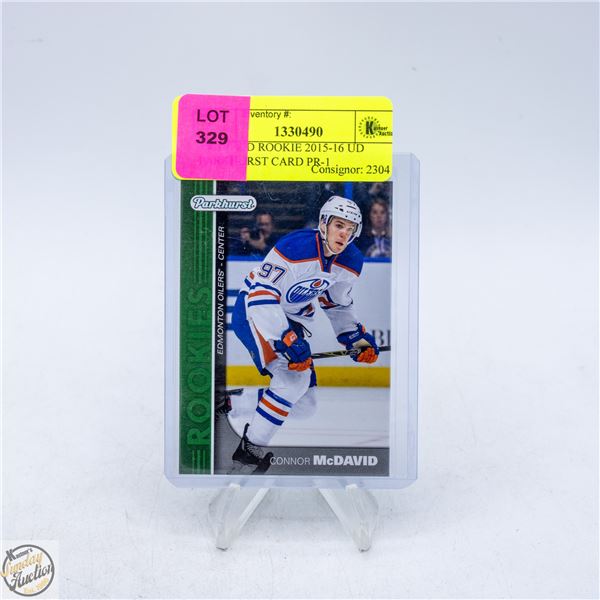 MCDAVID ROOKIE 2015-16 UD PARKHURST CARD PR-1