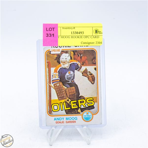 ANDY MOOG ROOKIE OPC CARD #120