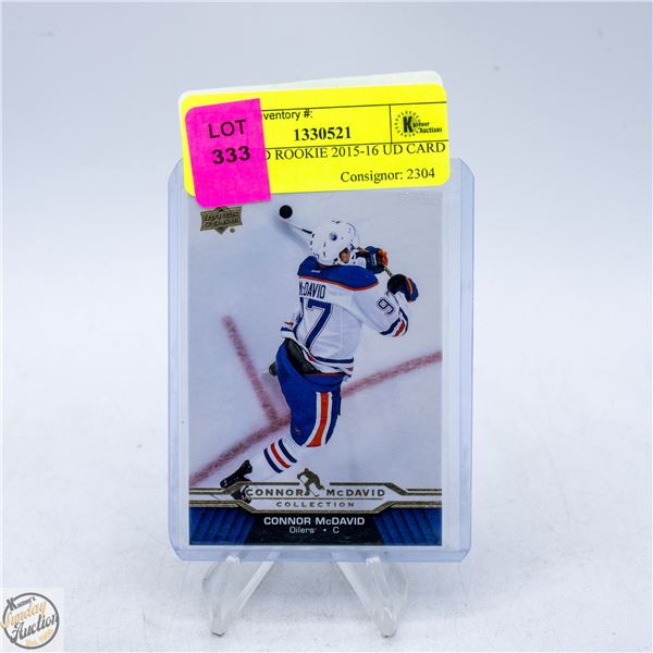 MCDAVID ROOKIE 2015-16 UD CARD #CM-14