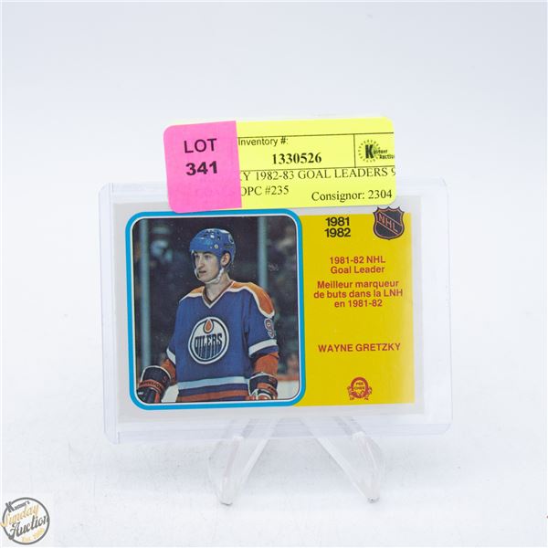 GRETZKY 1982-83 GOAL LEADERS 92 GOALS OPC #235
