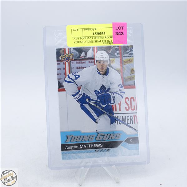 AUSTON MATTHEWS ROOKIE YOUNG GUNS SEALED 16-17 UD