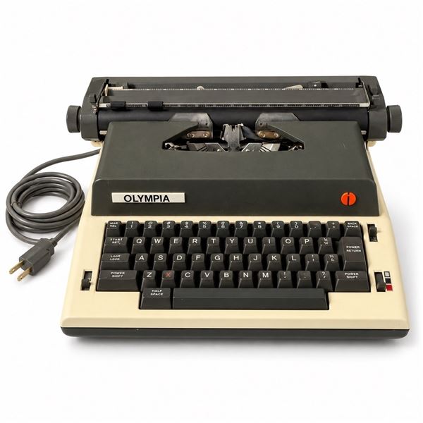 OLYMPIA ELECTRIC TYPEWRITER WITH POWER CORD