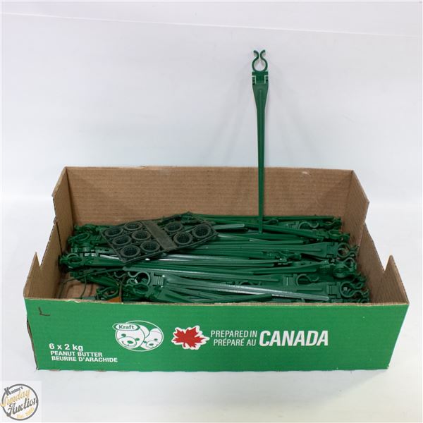 BOX FULL OF NEW 8" SPIKES FOR LIGHTS