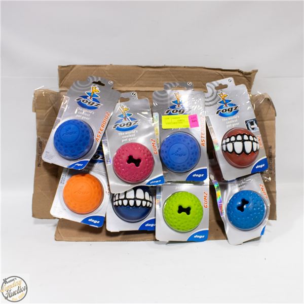 8 BRAND NEW DOG LARGE TOYS