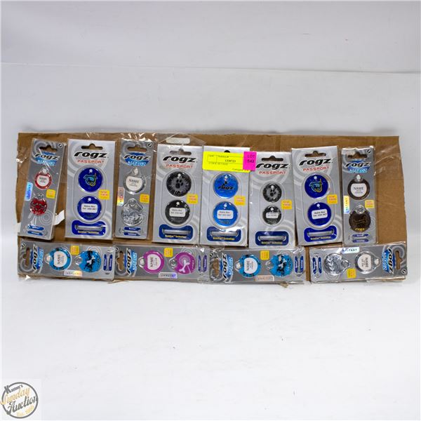12 BRAND NEW DOG ID TAGS