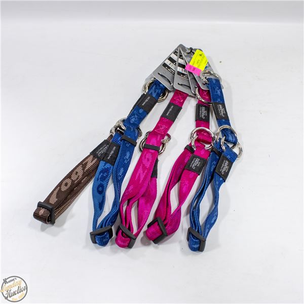 5 BRAND NEW CONTROL DOG COLLARS SIZE LARGE