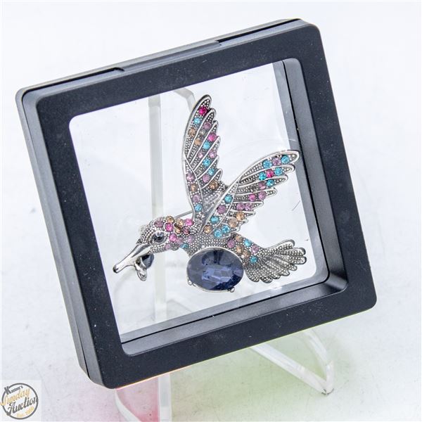 NEW HUMMINGBIRD RHINESTONE ENCRUSTED