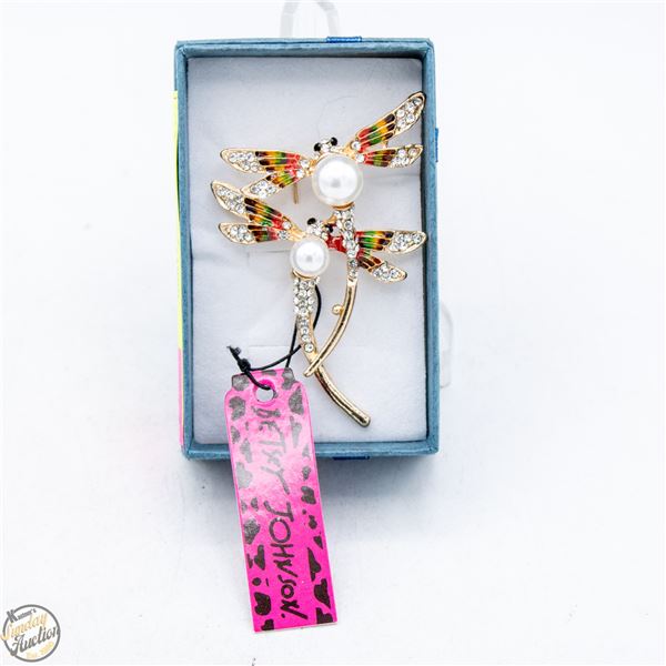 NEW DOUBLE DRAGON FLY BETSEY JOHNSON