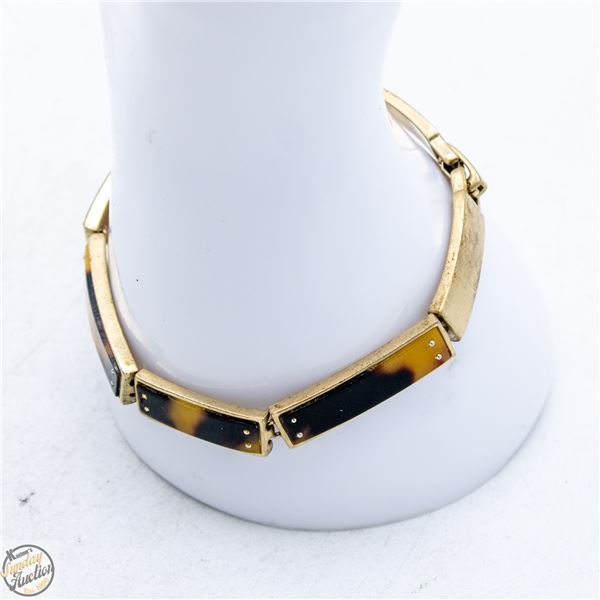 VINTAGE MONET ENAMELED MID-CENTURY BRACELET
