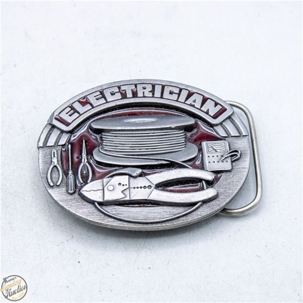 VINTAGE SISKIYOU ELECTRICIAN BELT BUCKLE