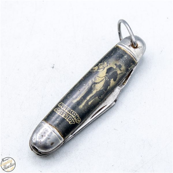 1950S HOPALONG CASSIDY TRAIL POCKET KNIFE
