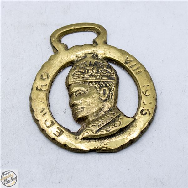 1936 KING EDWARD VII CORONATION HORSE BRASS