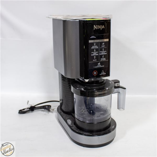 NINJA CREAMI ICE CREAM MACHINE WITH RECIPE BOOK