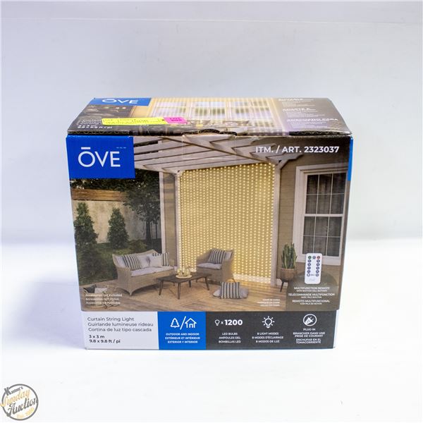 NEW OVE WATERFALL CURTAIN STRING LIGHTS