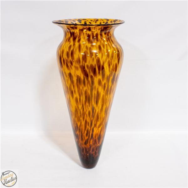 HOME DECOR GLASS CYLINDER LEOPARD
