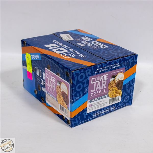 2 RIVERS KEURIG STYLE COOKIE JAR VARIETY PK 40PODS