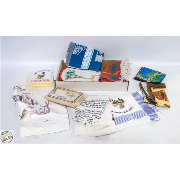 LOT OF VARIOUS NEW DISH TOWELS DECO