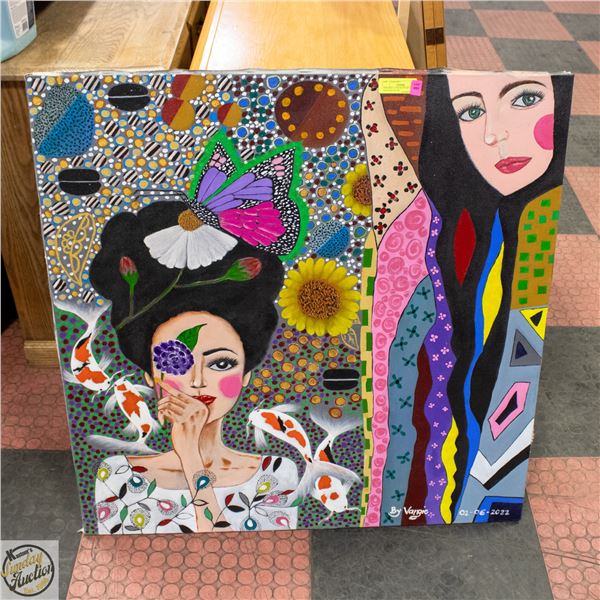 ORIGINAL "DUALITY OF A DREAM" PAINTING 40” X 40”