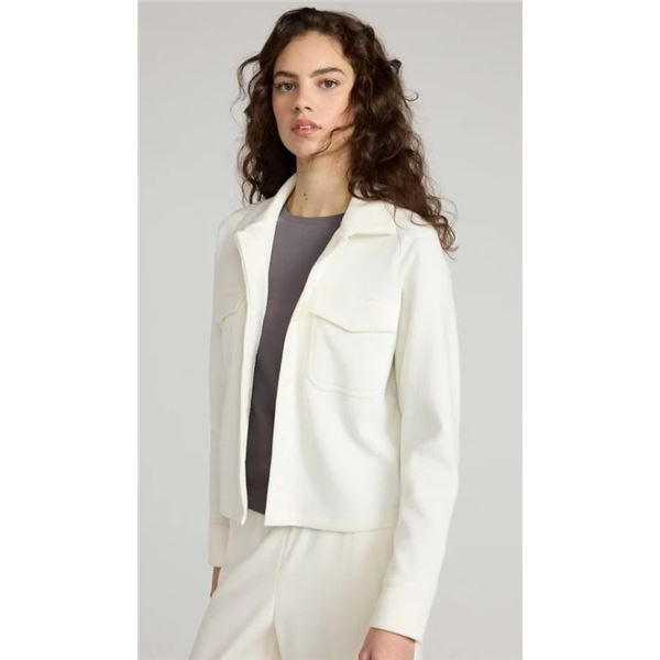 NEW MONDETTA CROPPED CORDUROY TEXTURE SHIRT SZ XL