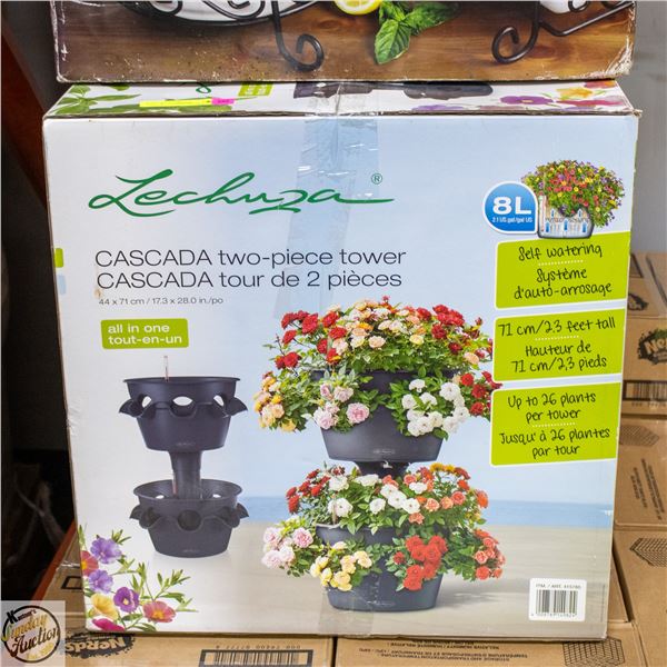 CASCADA 2PC FLOWERING WATERING PLANTER IN BOX