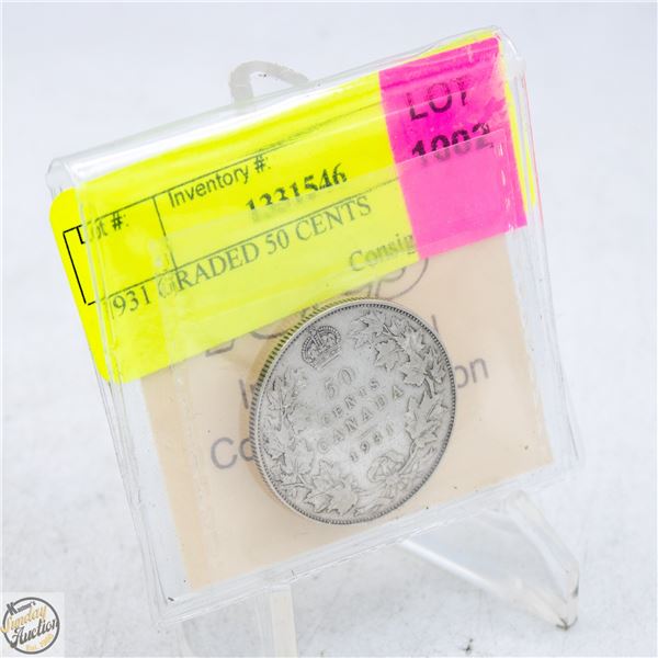 1931 GRADED 50 CENTS