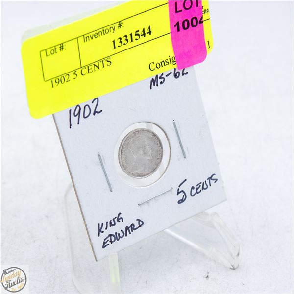 1902 5 CENTS