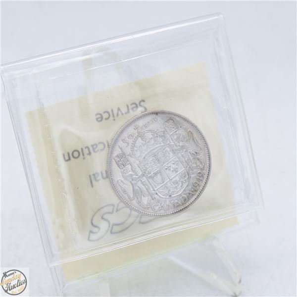 #5265-1949 50 CENT SILVER COIN 80 % SILVER