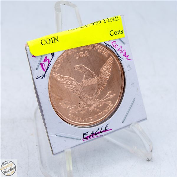 #5267-1 OUNCE 999 FINE COPPER COIN