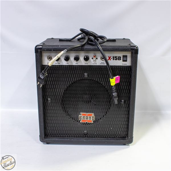X BRAND X-15B 15 WATT BASS COMBO PRACTICE