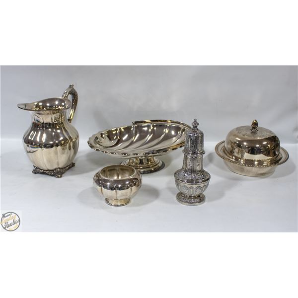 LOT OF SILVERPLATED ITEMS