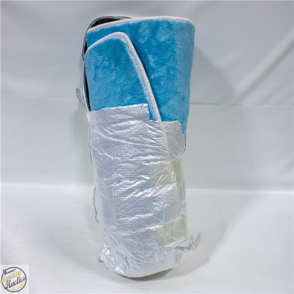 NEW FROM AMAZON 3 PIECE BLUE BATH MAT SET