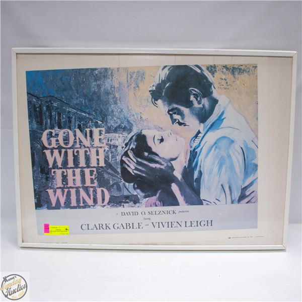 FRAMED GONE WITH THE WIND POSTER