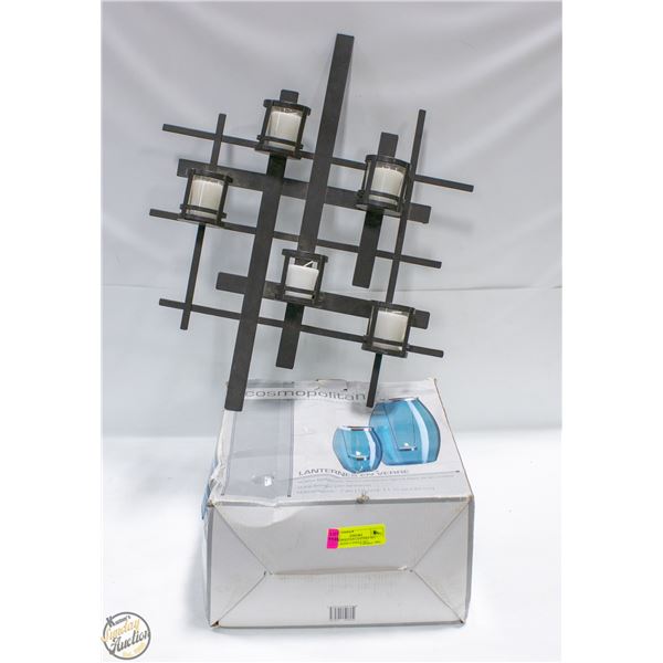 COSMOPOLITAN LANTERN SET + WALL HANG CANDLE SET