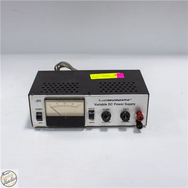 MICRONTA VARIABLE DC POWER SUPPLY