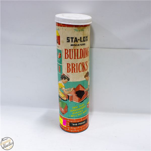 VINTAGE STA-LOX BUILDING BRICKS