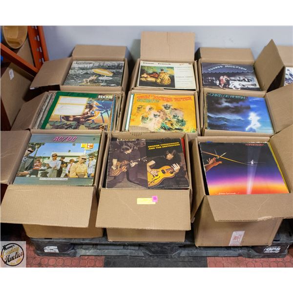 PALLET OF RECORDS: ROCK, POP, COUNTRY & MORE
