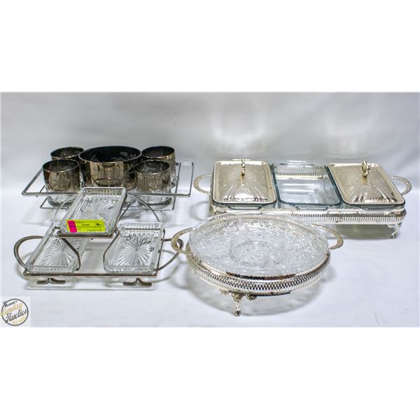 COLLECTION OF ESTATE SERVING WARE WITH
