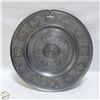 Image 1 : VINTAGE 15.5" PEWTER WALL PLATE